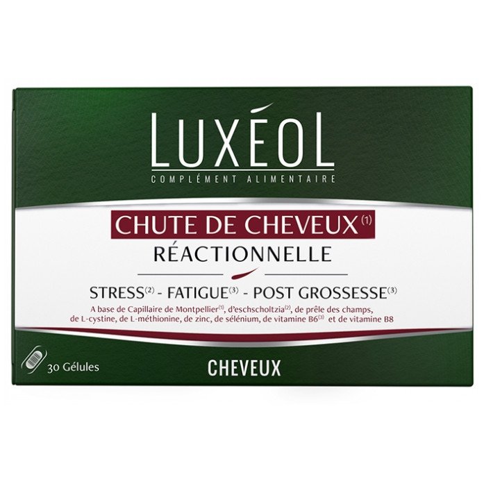 Luxéol Chute de Cheveux Réactionnelle 30 Gélules 03Parapharm - Algérie, Beauté, Santé , Bien-être... Luxéol Chute de Cheveux Réactionnelle 30 Gélules 03Parapharm - Algérie, Beauté, Santé , Bien-être...