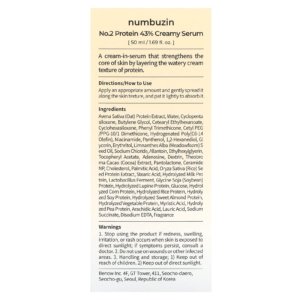 Numbuzin Sérum crémeux aux protéines n° 2, 43 %, 50 ml 03Parapharm - Algérie, Beauté, Santé , Bien-être... Numbuzin Sérum crémeux aux protéines n° 2, 43 %, 50 ml 03Parapharm - Algérie, Beauté, Santé , Bien-être...