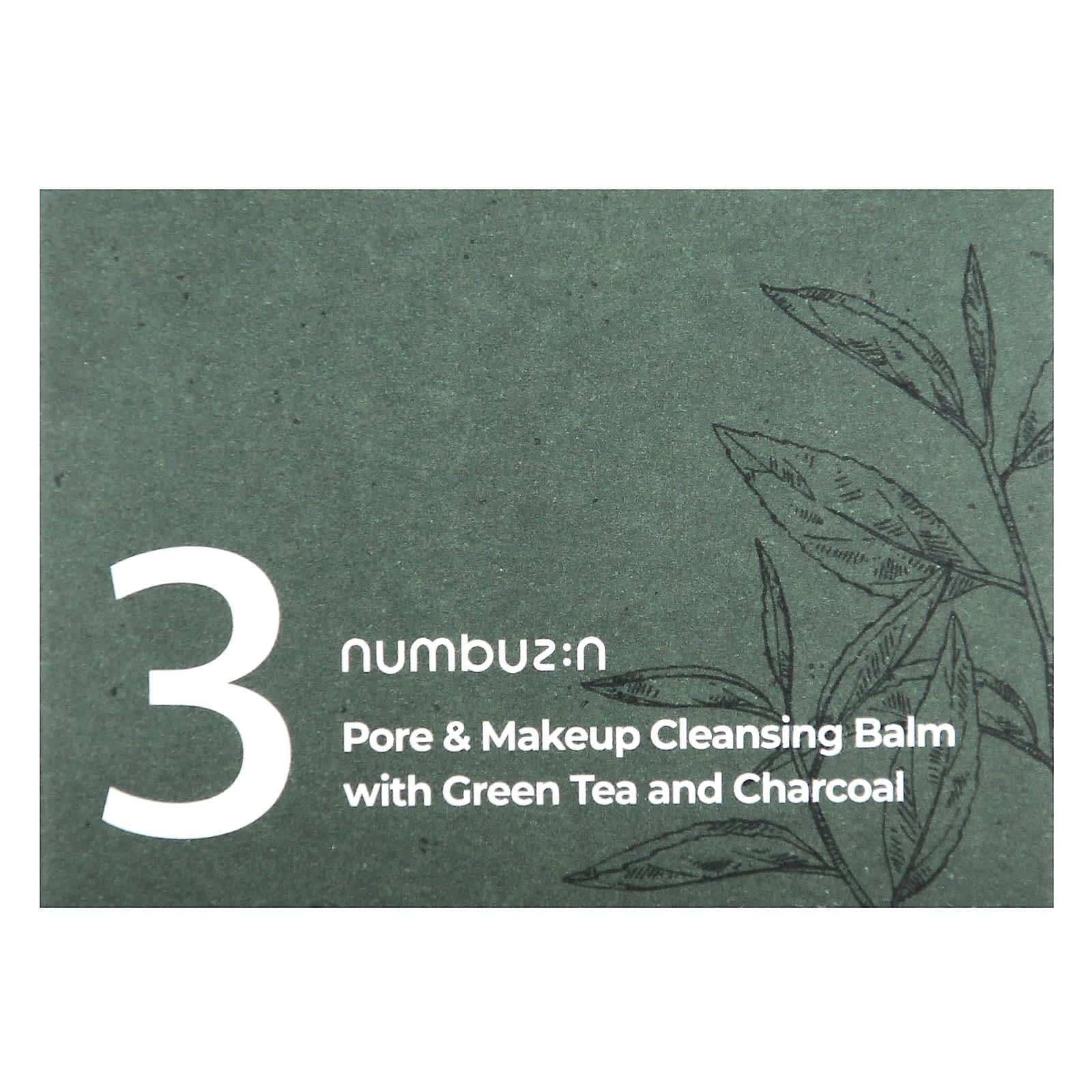 Numbuzin No.3 Baume nettoyant pour les pores et le maquillage au thé vert et au charbon, 85 g 03Parapharm - Algérie, Beauté, Santé , Bien-être... Numbuzin No.3 Baume nettoyant pour les pores et le maquillage au thé vert et au charbon, 85 g 03Parapharm - Algérie, Beauté, Santé , Bien-être...