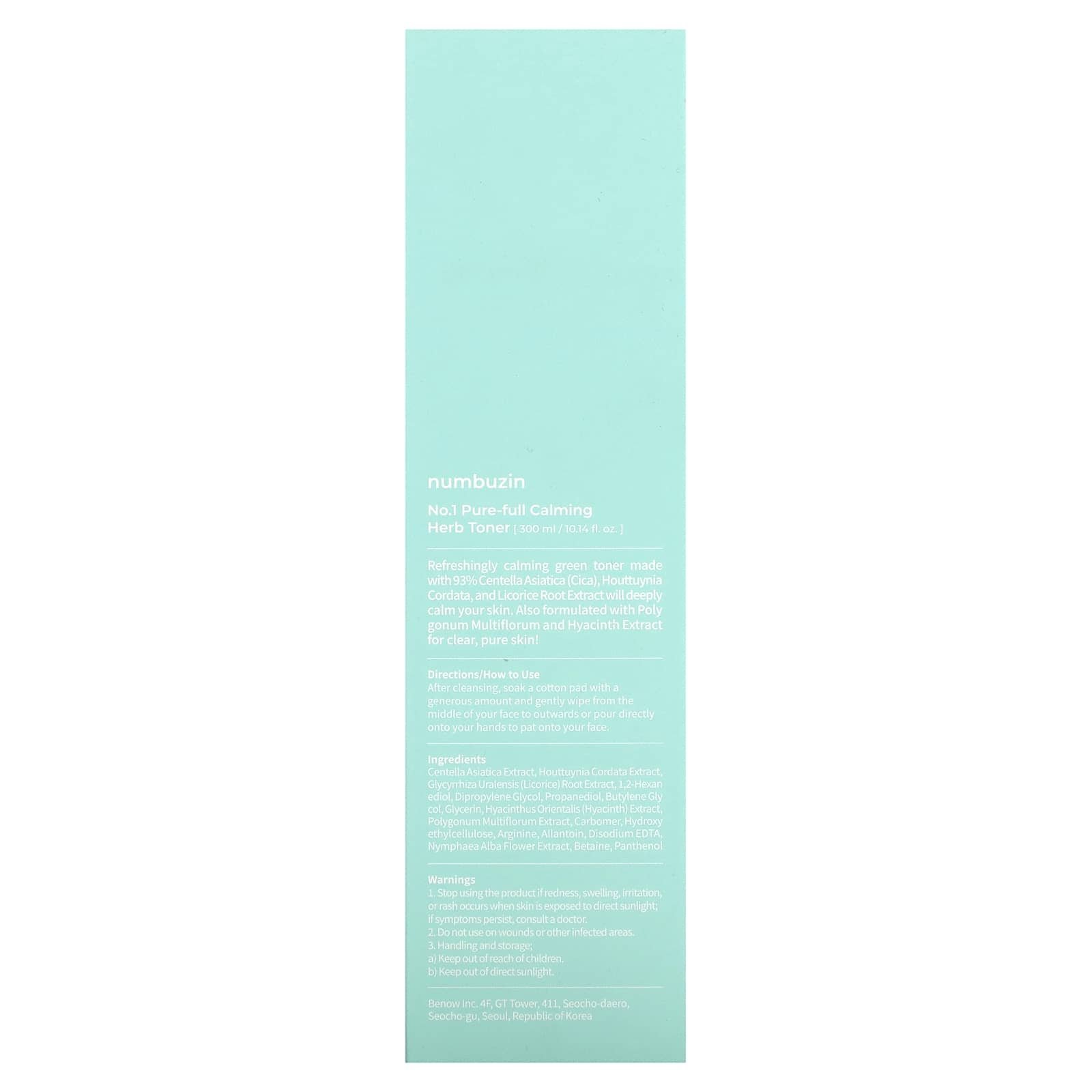 Numbuzin Tonique n°1 aux plantes apaisantes et pures, 300 ml 03Parapharm - Algérie, Beauté, Santé , Bien-être... Numbuzin Tonique n°1 aux plantes apaisantes et pures, 300 ml 03Parapharm - Algérie, Beauté, Santé , Bien-être...