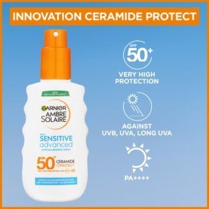 Garnier Ambre Solaire Sensitive Advanced SPF 50+ 150 ml 03Parapharm - Algérie, Beauté, Santé , Bien-être...
