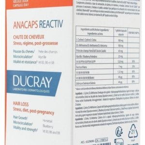 Ducray Anacaps Reactiv Chute de Cheveux Réactionnelle 90 Capsules 03Parapharm - Algérie, Beauté, Santé , Bien-être...