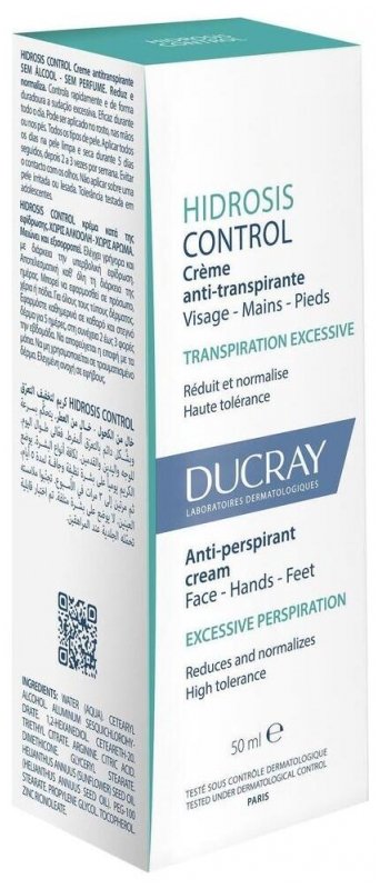 Ducray Hidrosis Control Crème Anti-Transpirante Visage – Mains – Pieds 50 ml 03Parapharm - Algérie, Beauté, Santé , Bien-être... Ducray Hidrosis Control Crème Anti-Transpirante Visage – Mains – Pieds 50 ml 03Parapharm - Algérie, Beauté, Santé , Bien-être...