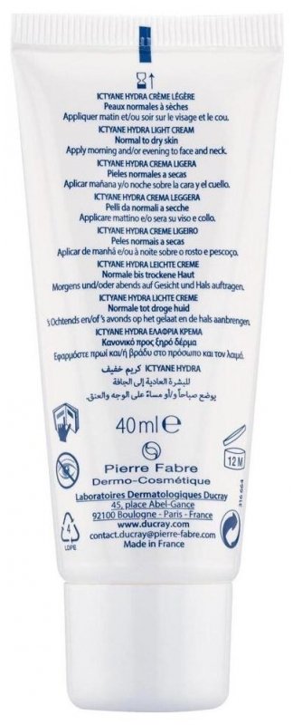 Ducray Ictyane Hydra Crème Légère Visage 40 ml 03Parapharm - Algérie, Beauté, Santé , Bien-être... Ducray Ictyane Hydra Crème Légère Visage 40 ml 03Parapharm - Algérie, Beauté, Santé , Bien-être...