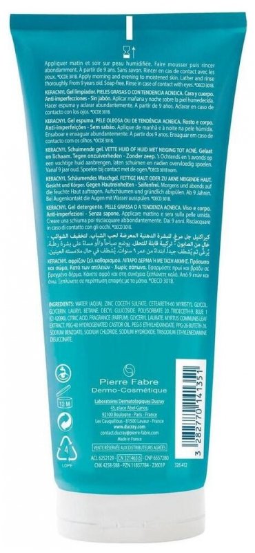 Ducray Keracnyl Gel Moussant 200 ml 03Parapharm - Algérie, Beauté, Santé , Bien-être... Ducray Keracnyl Gel Moussant 200 ml 03Parapharm - Algérie, Beauté, Santé , Bien-être...
