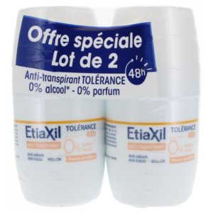 Etiaxil Anti-Transpirant Tolérance 48H Peaux Sensibles Roll-On Lot de 2 x 50 ml 03Parapharm - Algérie, Beauté, Santé , Bien-être... Etiaxil Anti-Transpirant Tolérance 48H Peaux Sensibles Roll-On Lot de 2 x 50 ml 03Parapharm - Algérie, Beauté, Santé , Bien-être...