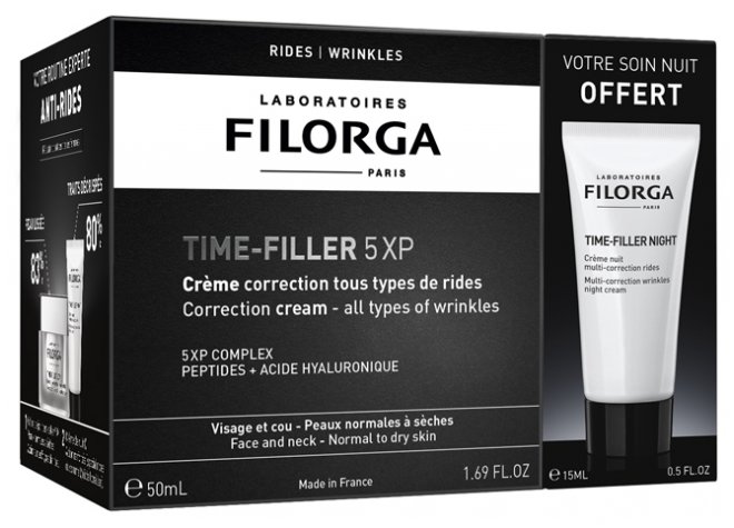 Filorga TIME-FILLER 5XP Crème Correction Tous Types de Rides 50 ml + Night 15 ml Offert 03Parapharm - Algérie, Beauté, Santé , Bien-être... Filorga TIME-FILLER 5XP Crème Correction Tous Types de Rides 50 ml + Night 15 ml Offert 03Parapharm - Algérie, Beauté, Santé , Bien-être...