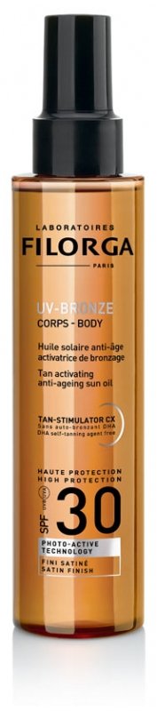 Filorga UV-BRONZE Corps Huile Solaire Anti-Âge Activatrice de Bronzage SPF30 150 ml 03Parapharm - Algérie, Beauté, Santé , Bien-être... Filorga UV-BRONZE Corps Huile Solaire Anti-Âge Activatrice de Bronzage SPF30 150 ml 03Parapharm - Algérie, Beauté, Santé , Bien-être...