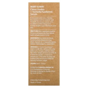 Mary & May  Sérum Unshiu aux agrumes + Tremella fuciformis, 30 ml 03Parapharm - Algérie, Beauté, Santé , Bien-être...
