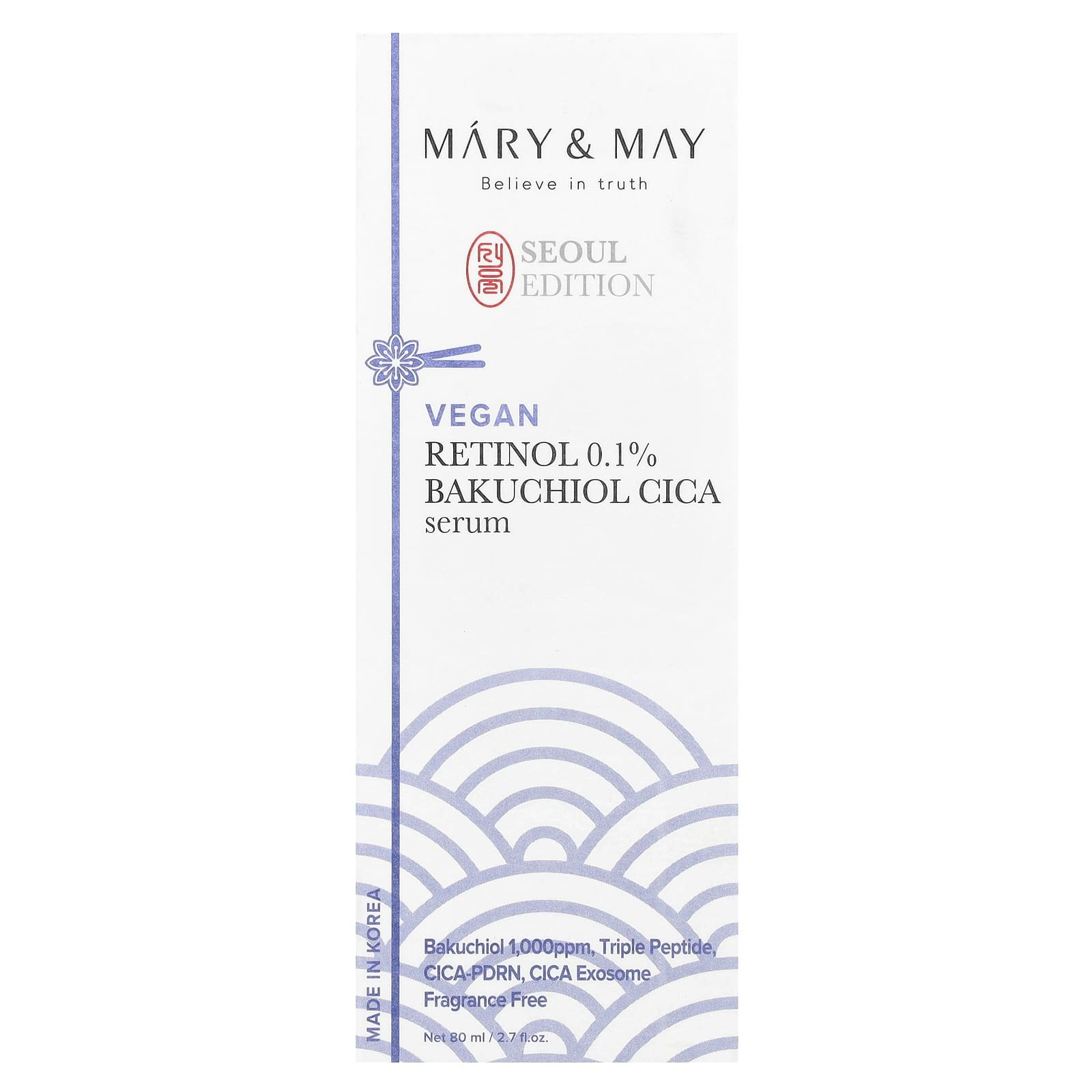Mary & May Édition Seoul, Sérum au bakuchiol et au cica 0,1 %, Sans parfum, 80 ml 03Parapharm - Algérie, Beauté, Santé , Bien-être... Mary & May Édition Seoul, Sérum au bakuchiol et au cica 0,1 %, Sans parfum, 80 ml 03Parapharm - Algérie, Beauté, Santé , Bien-être...