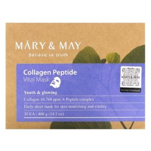 Mary & May  Masque de beauté vital aux peptides de collagène, 30 feuilles 03Parapharm - Algérie, Beauté, Santé , Bien-être...