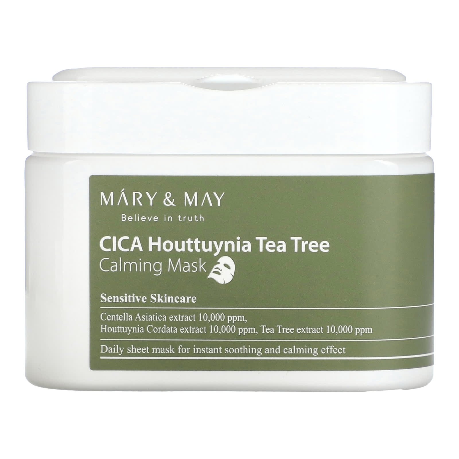 Mary & May CICA Houttuynia, Masque beauté apaisant à l’arbre à thé, 30 feuilles, 400 g 03Parapharm - Algérie, Beauté, Santé , Bien-être... Mary & May CICA Houttuynia, Masque beauté apaisant à l’arbre à thé, 30 feuilles, 400 g 03Parapharm - Algérie, Beauté, Santé , Bien-être...