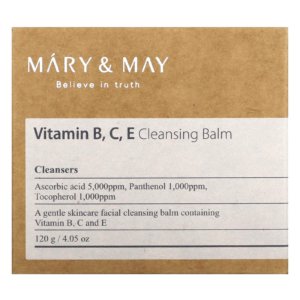 Mary & May  Baume nettoyant aux vitamines B, C et E, 120 g 03Parapharm - Algérie, Beauté, Santé , Bien-être...