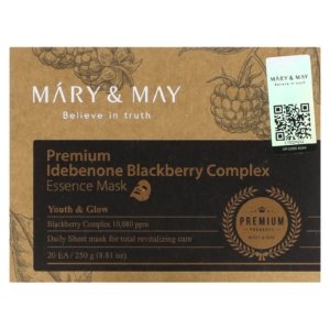 Mary & May  Complexe premium à l&rsquo;idébénone et à la mûre, Masque de beauté à l&rsquo;essence, 20 feuilles, 12,5 g 03Parapharm - Algérie, Beauté, Santé , Bien-être...