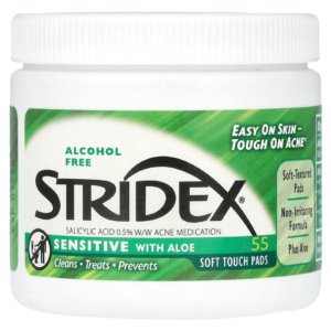 Stridex  Sensible, Avec de l&rsquo;aloès, Sans alcool, 55 tampons à toucher doux 03Parapharm - Algérie, Beauté, Santé , Bien-être...