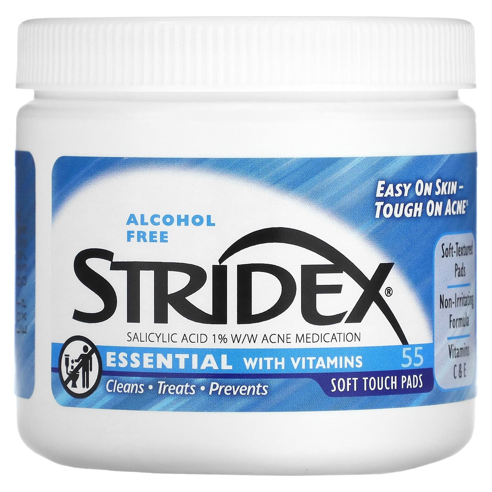 Stridex Contrôle de l’acné en une seule étape, sans alcool, 55 lingettes douces, 10,7 cm chacune 03Parapharm - Algérie, Beauté, Santé , Bien-être... Stridex Contrôle de l’acné en une seule étape, sans alcool, 55 lingettes douces, 10,7 cm chacune 03Parapharm - Algérie, Beauté, Santé , Bien-être...
