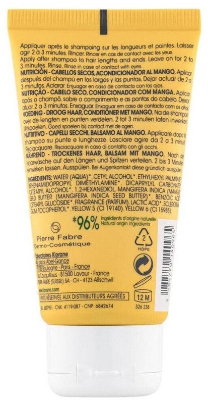 Klorane Nutrition – Cheveux Secs Après-Shampoing à la Mangue 50 ml 03Parapharm - Algérie, Beauté, Santé , Bien-être... Klorane Nutrition – Cheveux Secs Après-Shampoing à la Mangue 50 ml 03Parapharm - Algérie, Beauté, Santé , Bien-être...