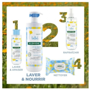 Klorane Bébé Lait de Toilette sans Rinçage 500 ml 03Parapharm - Algérie, Beauté, Santé , Bien-être...