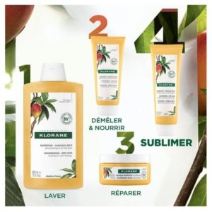 Klorane Nutrition – Cheveux Secs Crème de Jour à la Mangue 125 ml 03Parapharm - Algérie, Beauté, Santé , Bien-être...