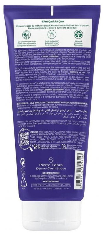 Klorane Déjaunissant – Cheveux Gris, Blonds Après-Shampoing à la Centaurée 200 ml 03Parapharm - Algérie, Beauté, Santé , Bien-être... Klorane Déjaunissant – Cheveux Gris, Blonds Après-Shampoing à la Centaurée 200 ml 03Parapharm - Algérie, Beauté, Santé , Bien-être...