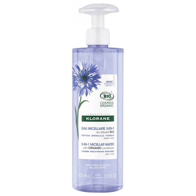 Klorane Eau Micellaire 3en1 au Bleuet Bio 400 ml 03Parapharm - Algérie, Beauté, Santé , Bien-être... Klorane Eau Micellaire 3en1 au Bleuet Bio 400 ml 03Parapharm - Algérie, Beauté, Santé , Bien-être...