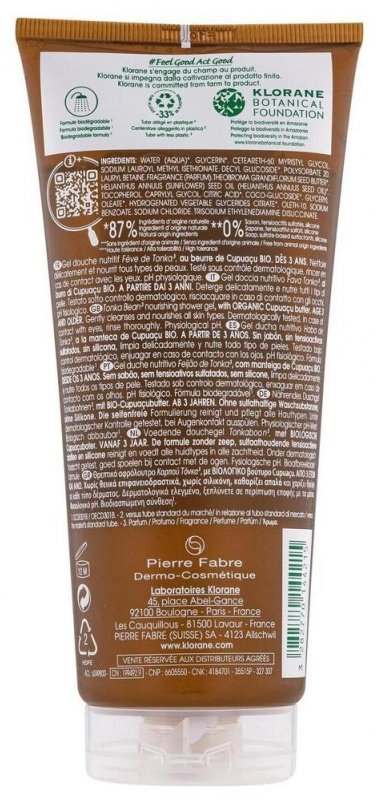 Klorane Gel Douche Nutritif au Cupuaçu Bio Fève de Tonka 200 ml 03Parapharm - Algérie, Beauté, Santé , Bien-être... Klorane Gel Douche Nutritif au Cupuaçu Bio Fève de Tonka 200 ml 03Parapharm - Algérie, Beauté, Santé , Bien-être...