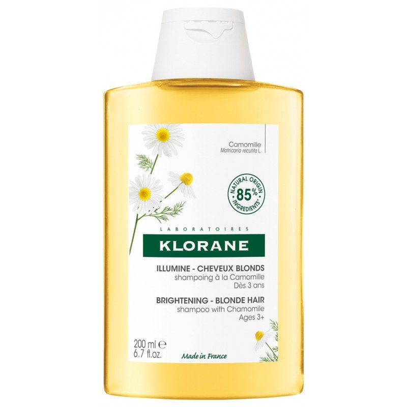 Klorane Illumine – Cheveux Blonds Shampoing à la Camomille 200 ml 03Parapharm - Algérie, Beauté, Santé , Bien-être... Klorane Illumine – Cheveux Blonds Shampoing à la Camomille 200 ml 03Parapharm - Algérie, Beauté, Santé , Bien-être...