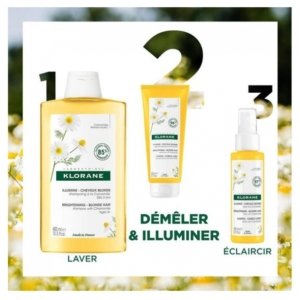 Klorane Illumine – Cheveux Blonds Après-Shampoing à la Camomille 200 ml 03Parapharm - Algérie, Beauté, Santé , Bien-être...