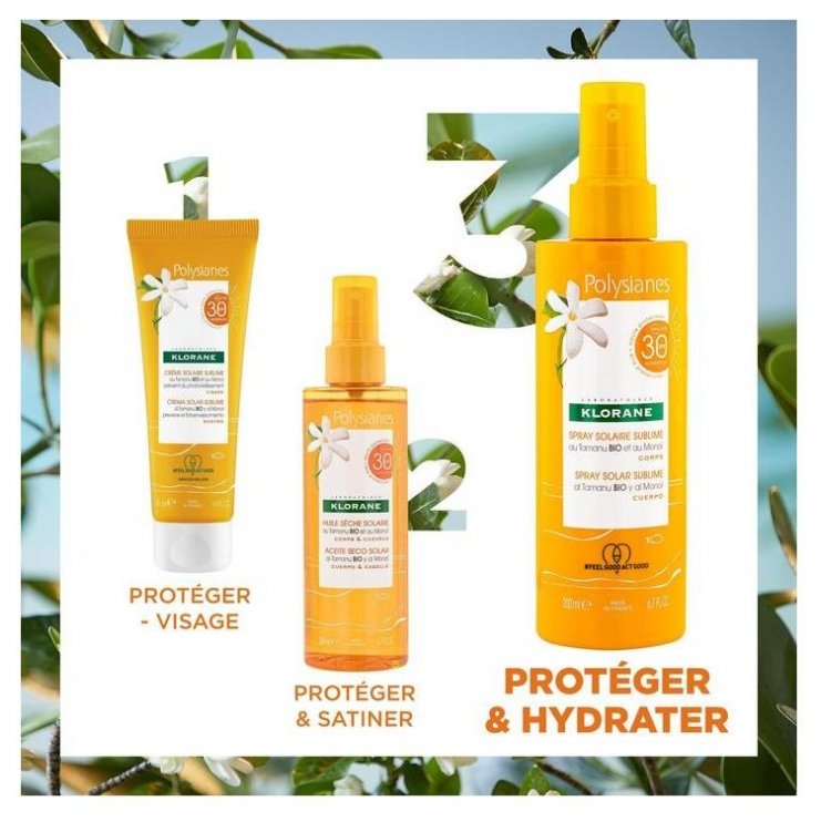 Klorane Spray Solaire Sublime au Tamanu Bio et Monoï SPF30 200 ml 03Parapharm - Algérie, Beauté, Santé , Bien-être... Klorane Spray Solaire Sublime au Tamanu Bio et Monoï SPF30 200 ml 03Parapharm - Algérie, Beauté, Santé , Bien-être...