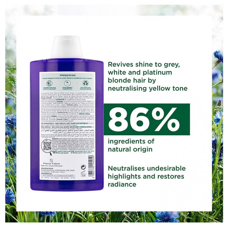 Klorane Shampoing Déjaunissant Cheveux Gris et Blonds 400 ml 03Parapharm - Algérie, Beauté, Santé , Bien-être... Klorane Shampoing Déjaunissant Cheveux Gris et Blonds 400 ml 03Parapharm - Algérie, Beauté, Santé , Bien-être...