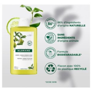 Klorane Légèreté – Cheveux Normaux à Gras Shampoing au Cédrat 200 ml 03Parapharm - Algérie, Beauté, Santé , Bien-être...
