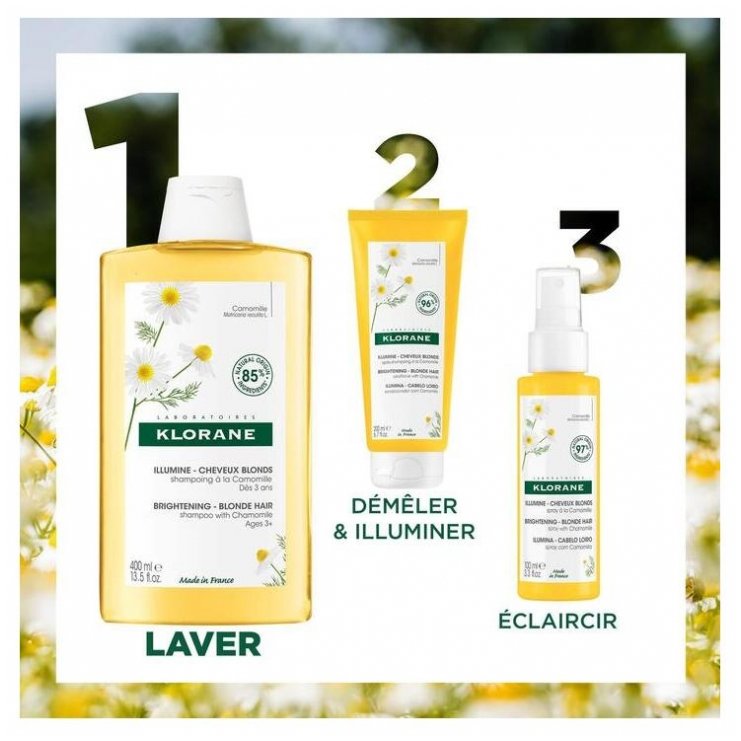 Klorane Illumine – Cheveux Blonds Shampoing à la Camomille 400 ml 03Parapharm - Algérie, Beauté, Santé , Bien-être... Klorane Illumine – Cheveux Blonds Shampoing à la Camomille 400 ml 03Parapharm - Algérie, Beauté, Santé , Bien-être...