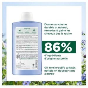 Klorane Volume – Cheveux Fins Shampoing au Lin Bio 400 ml 03Parapharm - Algérie, Beauté, Santé , Bien-être...