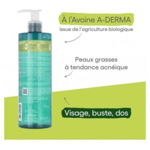 A-DERMA Biology AC Gel Moussant Nettoyant Purifiant Bio 400 ml 03Parapharm - Algérie, Beauté, Santé , Bien-être...