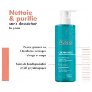 Avène Cleanance Gel Nettoyant 400 ml 03Parapharm - Algérie, Beauté, Santé , Bien-être...