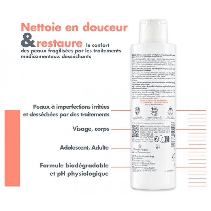 Avène Cleanance Hydra Crème Lavante Apaisante 200 ml 03Parapharm - Algérie, Beauté, Santé , Bien-être... Avène Cleanance Hydra Crème Lavante Apaisante 200 ml 03Parapharm - Algérie, Beauté, Santé , Bien-être...