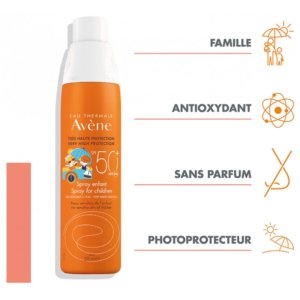 Avène Solaire Spray Enfant SPF50+ 200 ml 03Parapharm - Algérie, Beauté, Santé , Bien-être...