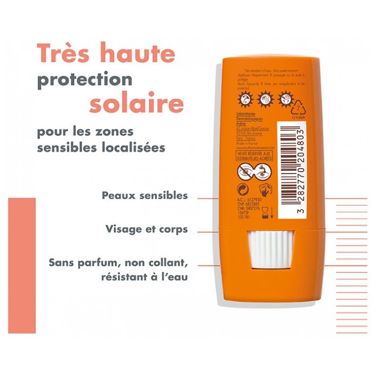 Avène Solaire Stick Zones Sensibles SPF50+ 8 g 03Parapharm - Algérie, Beauté, Santé , Bien-être... Avène Solaire Stick Zones Sensibles SPF50+ 8 g 03Parapharm - Algérie, Beauté, Santé , Bien-être...