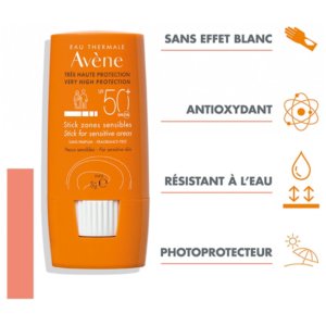 Avène Solaire Stick Zones Sensibles SPF50+ 8 g 03Parapharm - Algérie, Beauté, Santé , Bien-être... Avène Solaire Stick Zones Sensibles SPF50+ 8 g 03Parapharm - Algérie, Beauté, Santé , Bien-être...