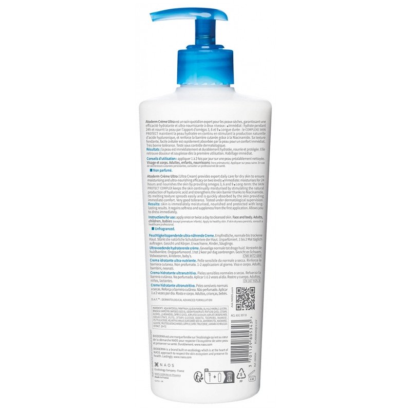 Bioderma Atoderm Crème Ultra Crème Hydratante Ultra-Nourrissante Lot de 2 x 500 ml 03Parapharm - Algérie, Beauté, Santé , Bien-être... Bioderma Atoderm Crème Ultra Crème Hydratante Ultra-Nourrissante Lot de 2 x 500 ml 03Parapharm - Algérie, Beauté, Santé , Bien-être...