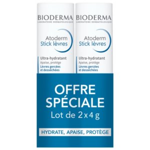Bioderma Atoderm Stick Lèvres Ultra-Hydratant Lot de 2 x 4 g 03Parapharm - Algérie, Beauté, Santé , Bien-être...