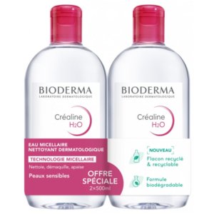 Bioderma Créaline H2O L&rsquo;Eau Micellaire Originale Lot de 2 x 500 ml 03Parapharm - Algérie, Beauté, Santé , Bien-être...
