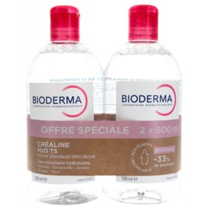 Bioderma Créaline H2O TS Eau Micellaire Démaquillante Lot de 2 x 500 ml 03Parapharm - Algérie, Beauté, Santé , Bien-être...