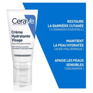 CeraVe Crème Hydratante Visage 52 ml + Crème Lavante Hydratante 88 ml + Chaussettes Offertes 03Parapharm - Algérie, Beauté, Santé , Bien-être...