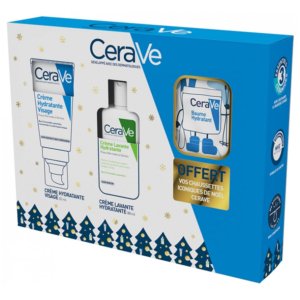 CeraVe Crème Hydratante Visage 52 ml + Crème Lavante Hydratante 88 ml + Chaussettes Offertes 03Parapharm - Algérie, Beauté, Santé , Bien-être...