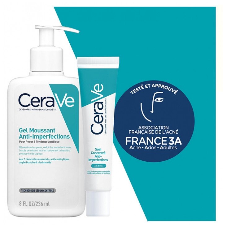 CeraVe Gel Moussant Anti-Imperfections 236 ml + Soin Concentré Anti-Imperfections 40 ml 03Parapharm - Algérie, Beauté, Santé , Bien-être... CeraVe Gel Moussant Anti-Imperfections 236 ml + Soin Concentré Anti-Imperfections 40 ml 03Parapharm - Algérie, Beauté, Santé , Bien-être...