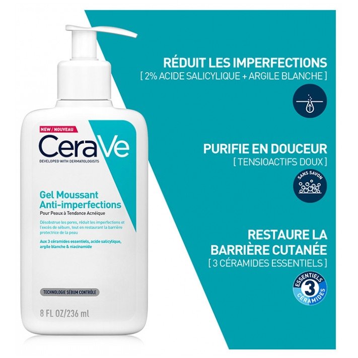 CeraVe Gel Moussant Anti-Imperfections 236 ml + Sérum Rétinol Anti-Marques 30 ml 03Parapharm - Algérie, Beauté, Santé , Bien-être... CeraVe Gel Moussant Anti-Imperfections 236 ml + Sérum Rétinol Anti-Marques 30 ml 03Parapharm - Algérie, Beauté, Santé , Bien-être...