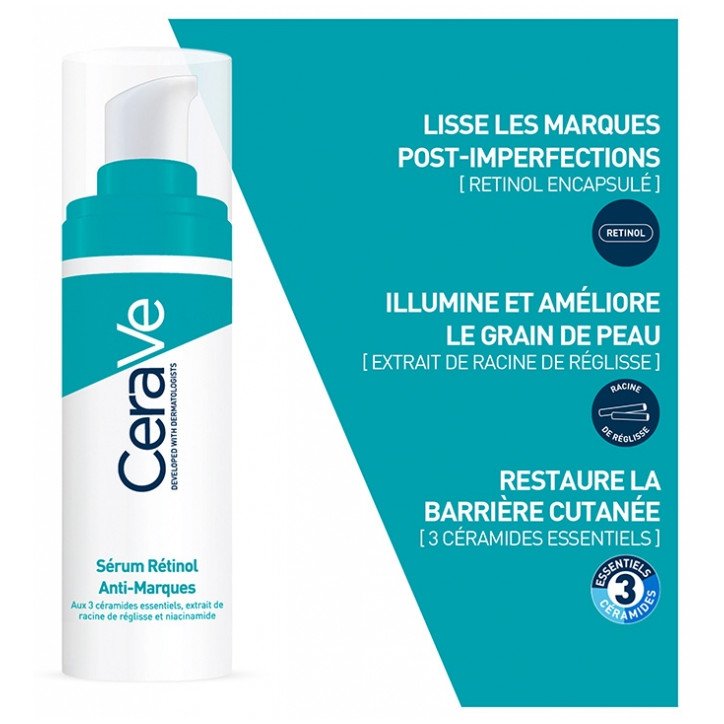 CeraVe Gel Moussant Anti-Imperfections 236 ml + Sérum Rétinol Anti-Marques 30 ml 03Parapharm - Algérie, Beauté, Santé , Bien-être... CeraVe Gel Moussant Anti-Imperfections 236 ml + Sérum Rétinol Anti-Marques 30 ml 03Parapharm - Algérie, Beauté, Santé , Bien-être...