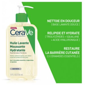 CeraVe Huile Lavante Moussante Hydratante 236 ml 03Parapharm - Algérie, Beauté, Santé , Bien-être...