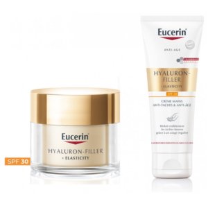 Eucerin Hyaluron-Filler Elasticity Soin de Jour SPF30 50 ml + Crème Mains Anti-Taches & Anti-Âge SPF30 75 ml 03Parapharm - Algérie, Beauté, Santé , Bien-être...